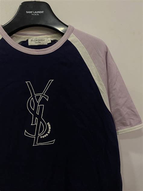 blue ysl shirt